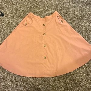 SHIEN light brown skirt with pockets